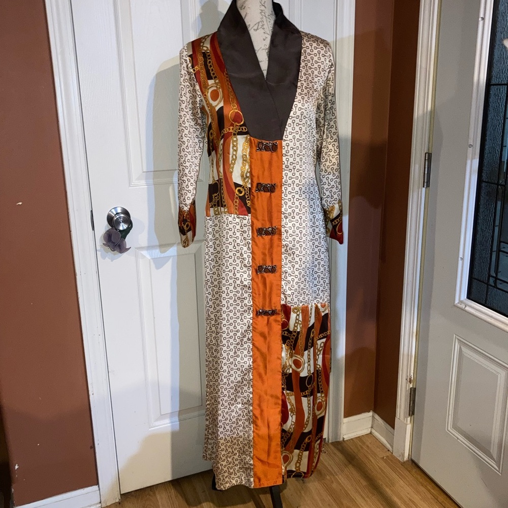 Horsebit Chain Motif Bling Rhinestone Ethnic Dress by Patrang